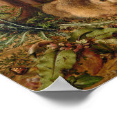 Een haas in het bos | Hans Hoffmann Poster (Hoek)