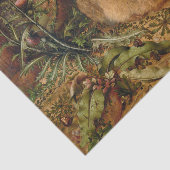 Een haas in het bos | Hans Hoffmann Tissuepapier (Detail)