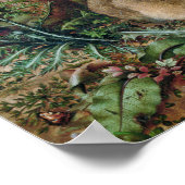 Een haas in het bos poster (Hoek)