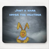 Een haas onder weersomstandigheden muismat (Voorkant)