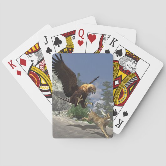 Een haas van een kans speelkaarten (Achterkant)