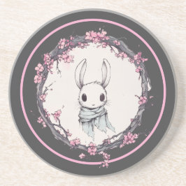 Een haas voorjaar, kersenbloesems, zandsteen Onder Onderzetter