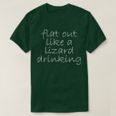 Een hagedis drink Australian Slang w T-shirt (Design voorkant)