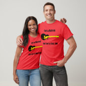 Een haircut en een echte baan t-shirt (Unisex)