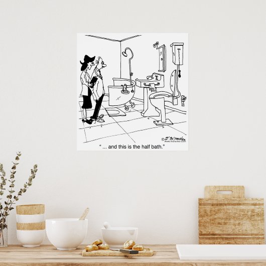 Een half bad poster (Keuken)