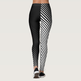 Een half vrouw - een halve zebra leggings
