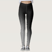 Een half vrouw - een halve zebra leggings (Voorkant)