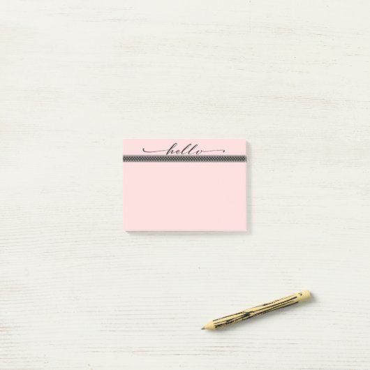 Een Hallo Post-it Nota's Post-it® Notes (Op bureau)