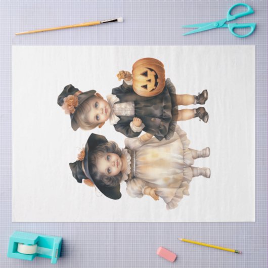 Een  Halloween Design Collectie 32 Tissuepapier (Craft)