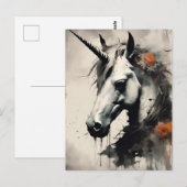 Een Halloween Eenhoorn Briefkaart (Voorkant / Achterkant)