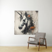 Een Halloween Eenhoorn Wandkleed (In situ)