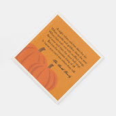 Een Halloween gedicht Servetten (Hoek)