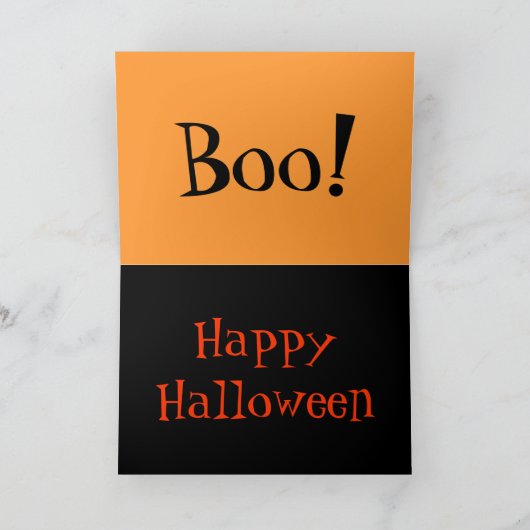 Een Halloween glimlach Kaart (Binnen)