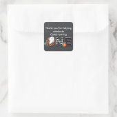 Eén Halloween-herfst 1e verjaardagsfeest sticker (Tas)