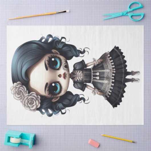 Een Halloween kostuum ontwerp Collectie 9 Tissuepapier (Craft)