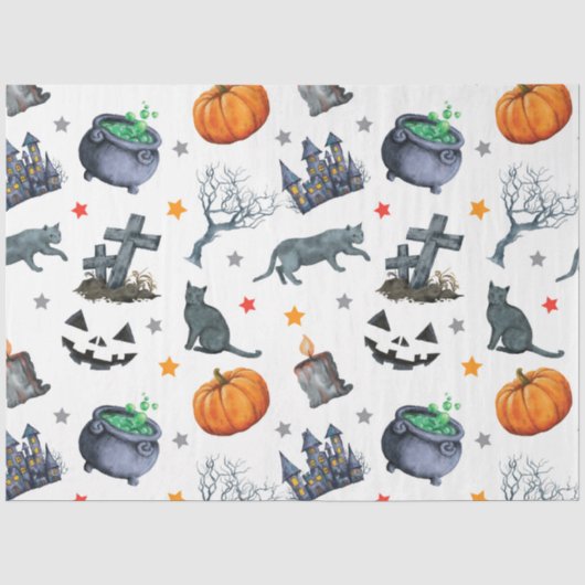 Een Halloween-serie ontwerp 1 Tissuepapier (Voorkant)