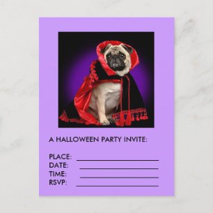 EEN HALLOWEEN UITNODIGING BRIEFKAART