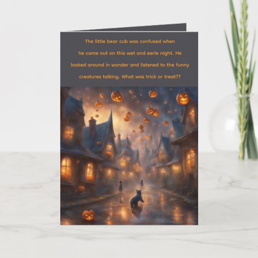 Een Halloween-verhaal wenskaart Kaart (Voorkant)
