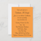 "Een Halloween Wedding Shower" — heks/Street Sign. Kaart (Achterkant)