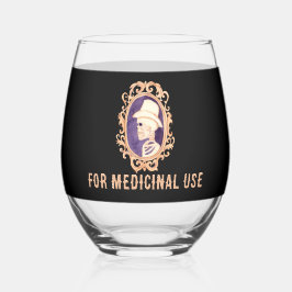 Een Halloweenportret: Stemloos wijnglas Wijnglas Zonder Voet