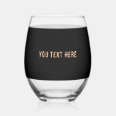 Een Halloweenportret: Stemloos wijnglas Wijnglas Zonder Voet (Achterkant)