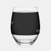 Een Halloweenportret: Stemloos wijnglas Wijnglas Zonder Voet (Rechts)