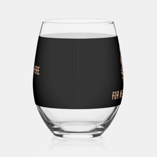 Een Halloweenportret: Stemloos wijnglas Wijnglas Zonder Voet (Rechts)