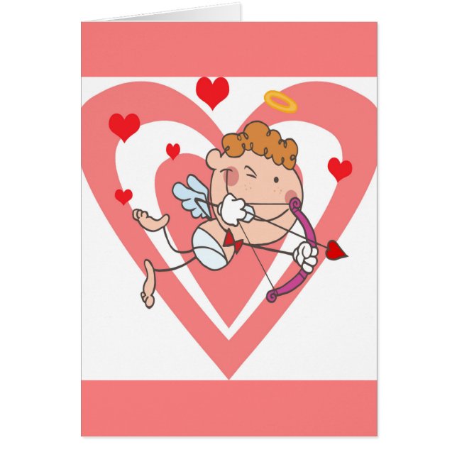 Een Halo Cupid met Bow en Pijl (Voorkant)