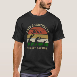 Een halve eeuw Cricket Passion 50ste verjaardag CR T-shirt