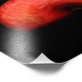 Een halve foto van Red Apple Fine Art Foto Afdruk (Hoek)