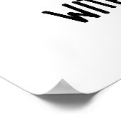 Een hamburger zonder kaas als een knuffel zonder k poster (Hoek)