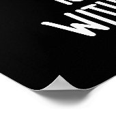 Een hamburger zonder kaas Grappig eten Pun donker  Poster (Hoek)