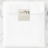 Een hamerhaai, Loheia, voorheen toegeschreven Vierkante Sticker (Tas)