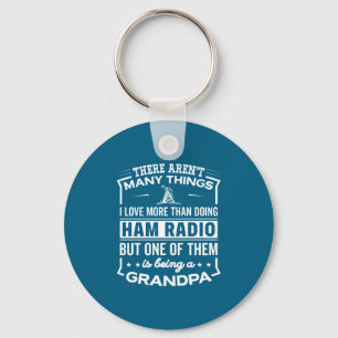 Een hamradio-opa zijn Funny oude man Sleutelhanger