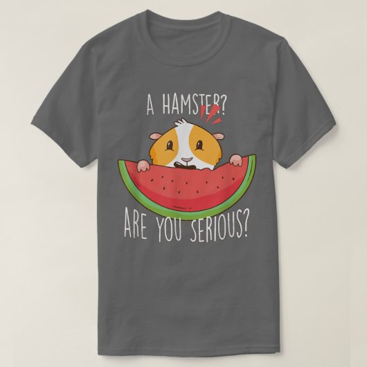 Een hamster ben je serieus Guinee. T-shirt (Design voorkant)