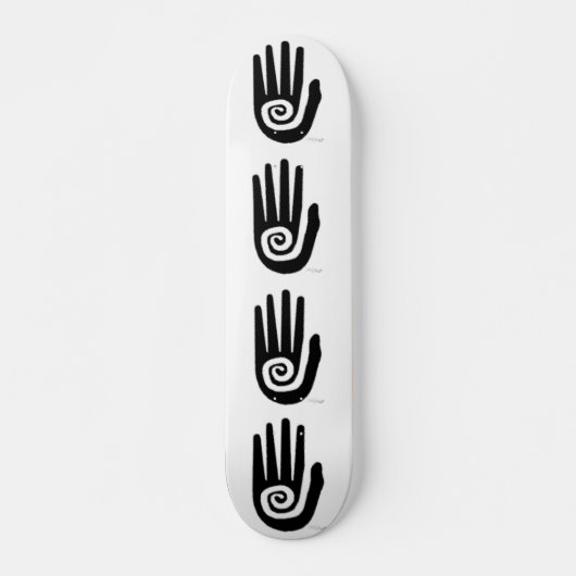 Een hand Ja:göh! Persoonlijk Skateboard (Voorkant)