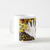 Een hand omhoog koffiemok (Voorkant links)