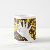 Een hand omhoog koffiemok (Center)