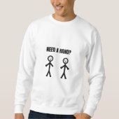 Een hand stickman meme nodig trui (Voorkant)