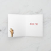 Een hand uitlenen dank je kaart (Binnen)