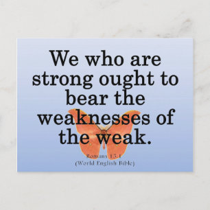 Een handbediende Romans 15-1 lenen Briefkaart