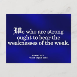 Een handbediende Romans 15-1 lenen Briefkaart