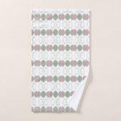 Een handdoek in vervaagd Roos bloemig en groen (Handdoek)