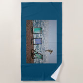 Een handdoek met ontspannende scène van de oceaan. (Voorkant)