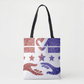 Een handdruk voor verandering tote bag (Voorkant)