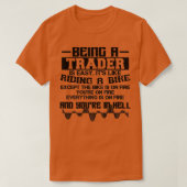 een handelaar iSsnx27t Easy Stock Forex Trading T-shirt (Design voorkant)