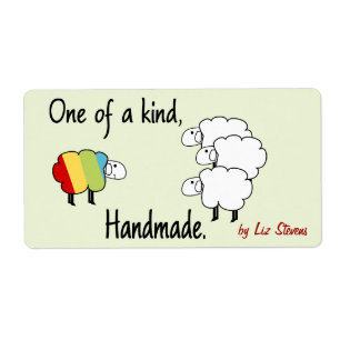 Een handgemaakt label