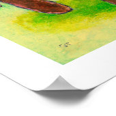 Een handgemaakte, gevulde speelgoed-hondschilderij poster (Hoek)