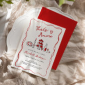 Een handgetekende Italiaanse rode Vrijgezellenfees Kaart