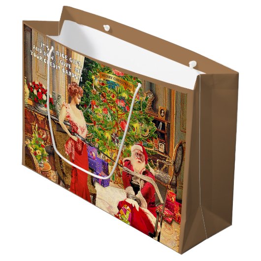 Een handig cadeau groot cadeauzakje (Voorkant Gekanteld)